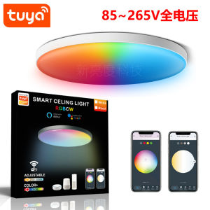 Tuya WiFi Smart LED Ceiling Light RGB Warm White Dimmable Ceiling Lamp APP Voice Control with Alexa/Google for Living Room