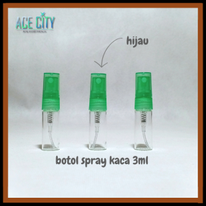 Botol Spray Kaca 3ml Refileable Parfume Travel Size Refil Isi Ulang Atomizer