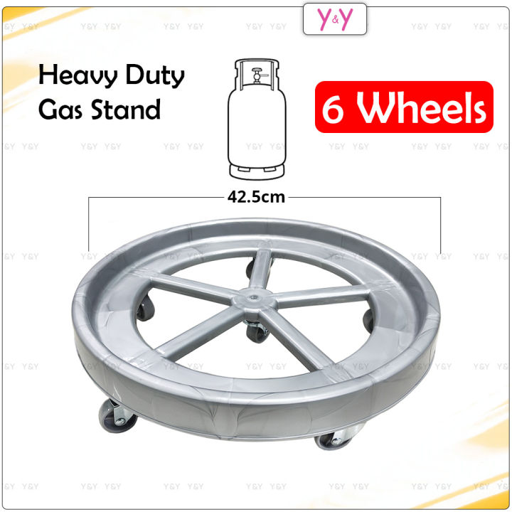 Rayaco Heavy Duty 6 Wheels Gas Stand / Multipurpose Gas Tong Trolley ...