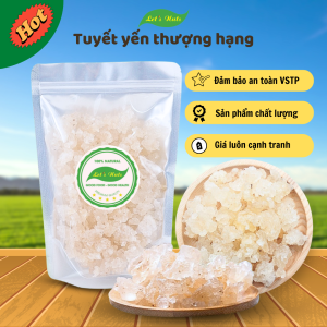 Tuyết yến thượng hạng Lets Nuts túi 500g nguyên liệu nấu ăn nấu chè chưng yến dùng làm quà tặng