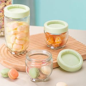 SPR 4IN1 Stoples Kaca Cantik / Toples Kaca Kedap Udara / Food Storage Jar Set