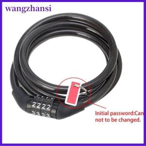 wangzhansi โซ่ล็อคสายสำหรับจักรยาน4หลัก