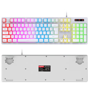 Bàn Phím Giả Cơ Gaming L200 LED RGB 6 Chế Độ LED Fullsize Keycap Pudding cực đẹp!