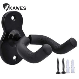 Guitar Wall Mount Hanger Hook Acoustic Electric Bass Guitar Wall Hook Hanger Black Metal Holder Hanger