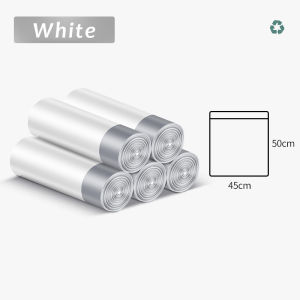 JustLiving 40/60/100ชิ้นเชือกถุงขยะถุงใส่ขยะขยะถุงถุงพลาสติกหนาปิดอัตโนมัติขยะห้องครัวอุปกรณ์ทำความสะอาดกระเป๋าเครื่องสำอางเบรกพ้อยท์ถุงพลาสติกปิดมือถือทนทาน