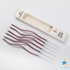 Tookdee เทียนวันเกิด ตกแต่งงานปาร์ตี้ เทียนเกลียว เทียนปักเค้ก พร้อมส่ง birthday candles