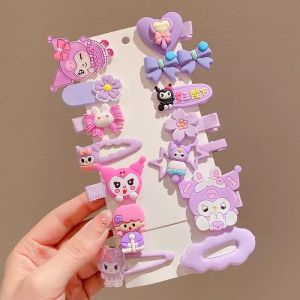 Set Jepitan Kuromi isi 14 Jepit Rambut Fashion Aksesoris Anak Perempuan Hiasan Kepala HS JPT29