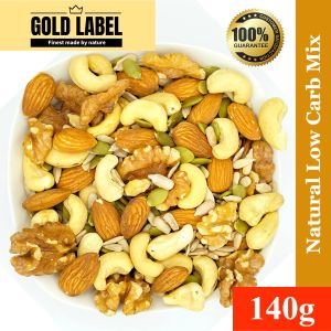 GoldLabel Natural Low Carbohydrate Trail Mix 400g - 100% Guarantee Quality Low calories healthy snacks Vegan