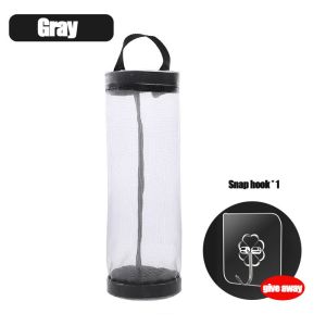 Wall Mount Plastic Bag Holder Home Grocery Bag Holder Dispenser Hanging Storage Trash Garbage Bag Kitchen Garbage Organizer