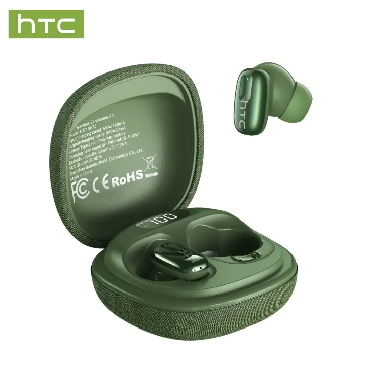 Tai nghe Dịch Thuật HTC ne75 ai, Bluetooth 6.0, khử tiếng ồn, tai nghe trong tai không dây, chất lượng âm thanh độ trung thực cao, gọi HD, tai nghe với Micro thể thao, không thấm nước. | BigBuy360 - bigbuy360.vn