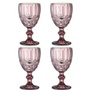 Bộ 4 Ly sâm banh thủy tinh màu cho đám cưới và tiệc chiêu đãi Đồ Uống Thủy Tinh ly uống nước trái cây thanh lịch