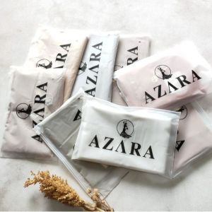 AZARA OLIVE Metal Logo Jilbab Segi Empat Motif AZ LC 110 X 110 CM Hijab Kerudung Square