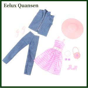 Eelux Thời Trang Áo Bông Áo Khoác Mùa Đông Ăn Mặc Dài Quần Áo Áo Khoác Lông Thú Búp Bê Phụ Kiện