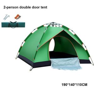 NOONOR 2-person Double Door Fully Automatic Tent Portable Quick Opening Beach Tent High Quality Double Person Folding Camping Tent Outdoor Camping Accessories