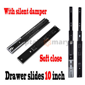 Heavy Duty Drawer Slider Soft Close Function Guide Full Extension Slide Steel Ball Bearing Hydraulic Soft Close