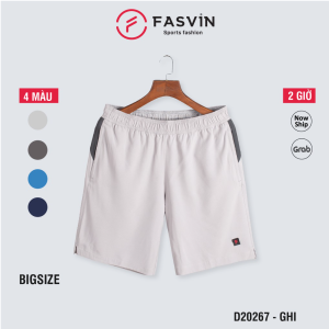 Quần short Big Size thể thao nam Fasvin D20267.HN chất liệu cao cấp mềm mịn co giãn tốt