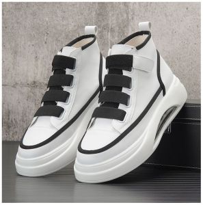 2025 New Trend Korean Version of White Student Casual Skateboarding Shoes Youth With Breathable White Mens Shoes Womens Shoes High Top