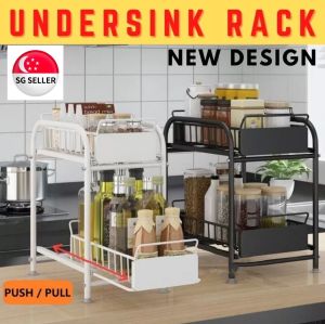 [SG SELLER]Cabinet Organiser Rack / Storage Rack / Desktop Organiser / Kitchen Rack / Under Sink Rack / Office Rack