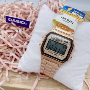 นาฬิกาแฟชั่น  ระบบดิจิตอล รุ่นกลิตเตอร์  สายปรับเลื่อนได้