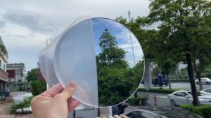2.6mm Thick Self-Adhesive UnfinishedRound Silver Mirrors Silver Portable Small Makeup DIY Art Craft Diameter 200mm