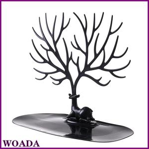 WOADA Đồ trang sức hiển thị đứng khay cây lưu trữ Kệ bông tai dây chuyền nhẫn hộp đồ trang sức trường hợp máy tính để bàn tổ chức chủ Make up trang trí nội thất