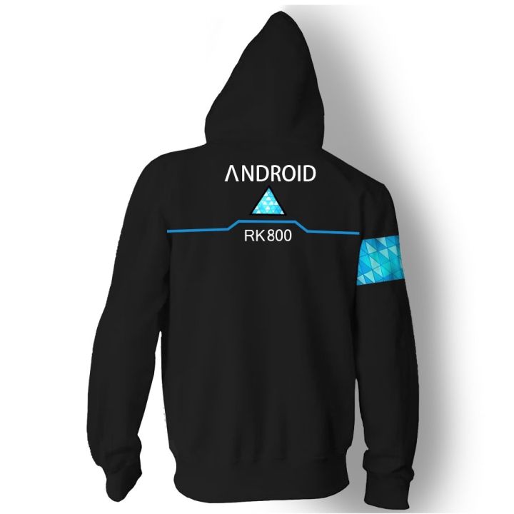 3D Game Detroit Become Human Connor RK800 Sweatshirt Cosplay Costumes ...