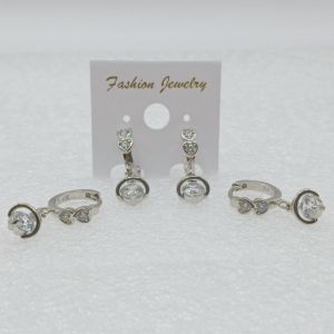 Anting Wanita Anting Aul 04 Alloy Lapis Mas 18K Permata ZirconiaPremium Quality & Tahan Lama EP015S