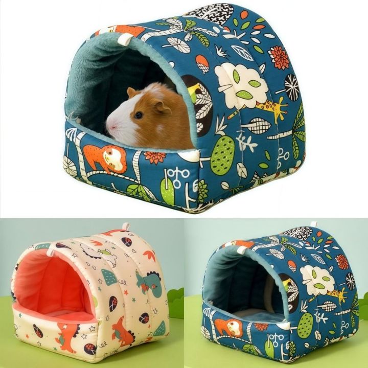LUQIU Có thể giặt Nhà cho chuột hamster Vải nhung cotton Mềm mại Nhà ...