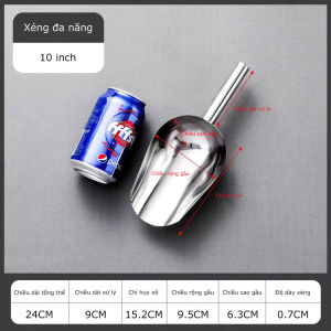 Vá Xúc Đá Inox - Muỗng Xúc Đá Inox loại Dày Đẹp Xịn - Dụng Cụ Xúc Đá - ALLIN