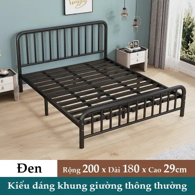 NES giường sắt 1.8m khung sắt chắc chắn bền bỉ nhiều kích thước chịu lực 600kg phù hợp cho ký túc xá chung cư nhỏ