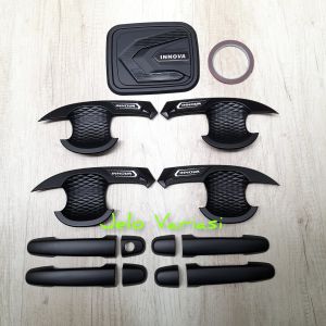 Paket Variasi Outer Pintu Handle Tank Cover Mobil Toyota Innova 2008 - 2015 Hitam