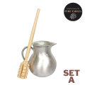 Tsokolatera / Batirol Set - 800ml (Small) + Molinillo or Batirol Stick for Making Tsokolate. 