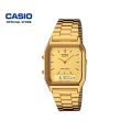 Casio Vintage AQ-230GA-9D Gold Stainless Steel Band Men Watch / Women Watch. 