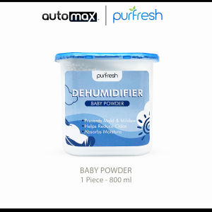 Purfresh Fragrance-Infused Mini Dehumidifier 800ml - Versatile Moisture Absorber for Small Rooms/Closets - Lavender/Baby Powder/Lemon Scent