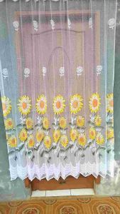 [GROSIR] TERLARIS vitrase gorden motif bunga matahari grade A bahan tebal