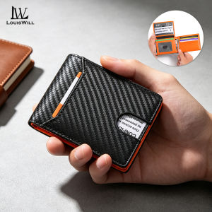 LouisWill Mens Short Wallet Soft PU Short Wallet Multi-Functional Wallet Large Capacity Purse Multi-Card Position ID Credit Cards Holders Coin Pouch PU Leather Bag Business Wallets