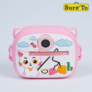 Sureto Digital Mini Instant Camera Kitten Pink with Thermal Paper