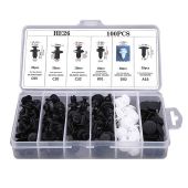 SEAMETAL 100PCS Universal Car Fastener Clips Plastic Push Rivet Retainer Clips for Door Panel Fender Screw Car Body Repair