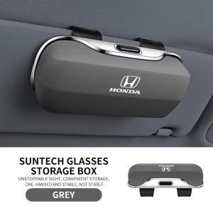 Car Eyewear Case Box Sunglasses Holder Sun Visor Storage Protective Frame Box Glasses Clip For Honda City Jazz C70 Civic Fc CRV Accord BRV HRV JAZZ FIT Jazz BRV
