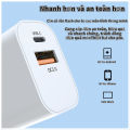 Bộ sạc PD20W Đầu sạc được chứng nhận 3C qc3.0+pd đầu sạc nhanh cổng kép. 