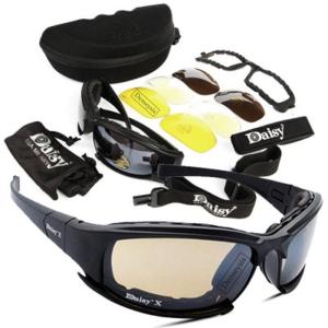 Army Goggles Sunglasses for Men Military Shade Sun Glasses 4 Lens Kit Mens War Game Tactical Glasses for Outdoor Sport Hiking Shooting
