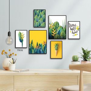 Bộ 6 tấm TRANH TREO TƯỜNG - Nhiều chủ đề - Chất liệu Formex 5mm CÓ KHUNG  - Gió Decor