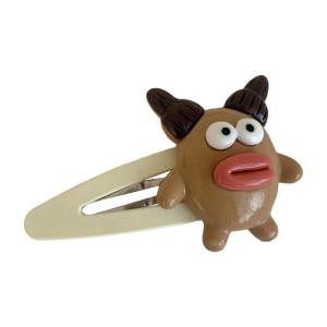 Girls Hair Clip Funny Hairpin Y2K Adorkable Headdress Hair Accessories Devil Cartoon Snap Clip Hairpin