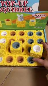 Cheese Mouse Toys Squishy Toys Funny Rat Cup Squeeze Cup Toys for Kids Stress Reliever Toys