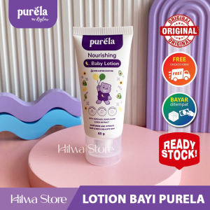 Purela Nourishing Baby Lotion 60gr | Membantu Mencerahkan Dan Melembabkan Kulit Bayi (Bpom)