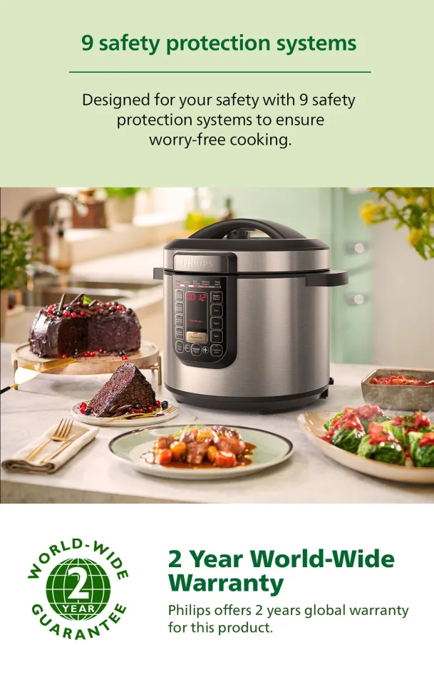 PHILIPS Viva Collection All-in-One Multicooker HD2237/73 Pre-Set