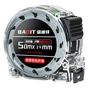 Meteran Presisi Tinggi 5m/7.5m/10m ABS Stainless Anti-Bocor Warna Metalik dengan Fleksibilitas Tinggi