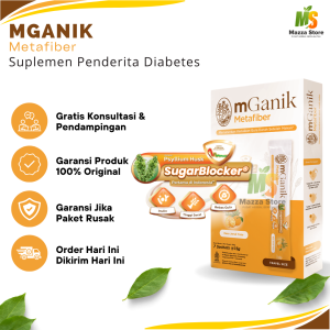 mGanik Metafiber 7 Sachet 105gr - Minuman Suplemen Diabetes Original