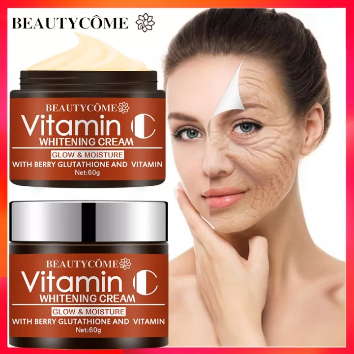 BEAUTYCOME Vitamin C Face Cream Whitening Facial Freckles Remove Dark Spots Skin Brightening Cream Lazada PH