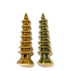 Tháp chùa vàng phụ kiện thác nước phong thủy Decor Việt